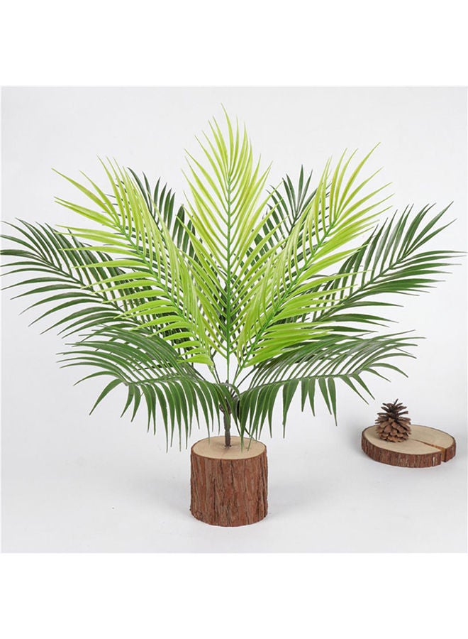 Artificial Plastic Potted Leaf Green one size