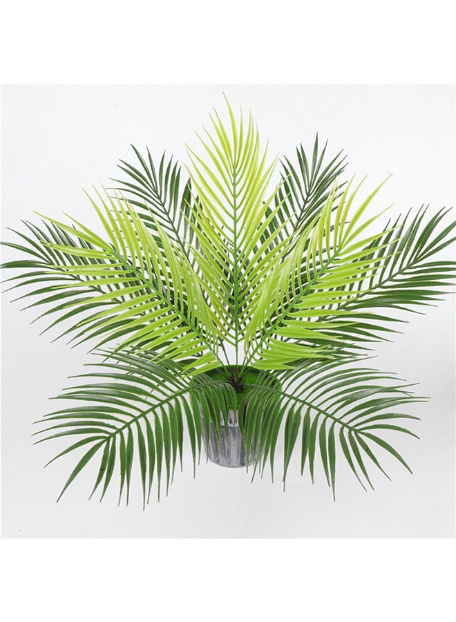 Artificial Plastic Potted Leaf Green one size