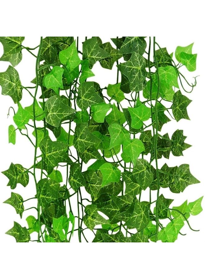 12-Piece Artificial Hanging Ivy Leaves multicolour 230cm