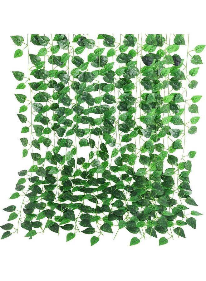 12-Piece Artificial Hanging Ivy Leaves multicolour 230cm