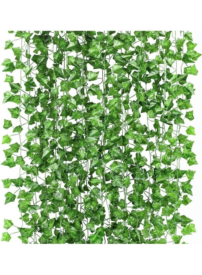 12-Piece Artificial Hanging Ivy Leaves multicolour 230cm