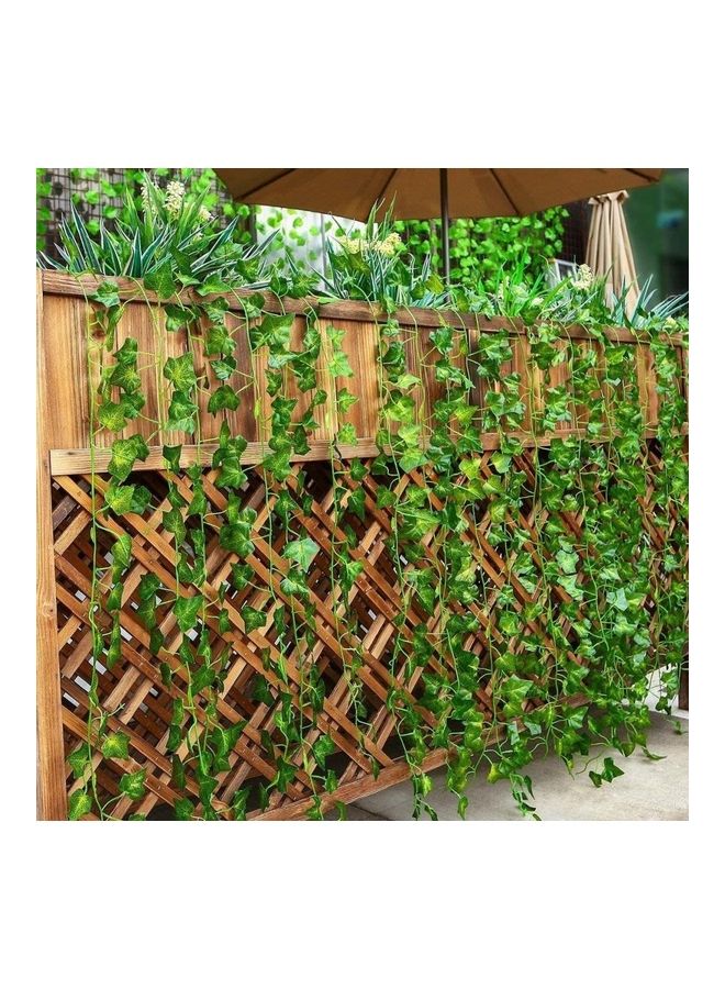 12-Piece Artificial Hanging Ivy Leaves multicolour 230cm