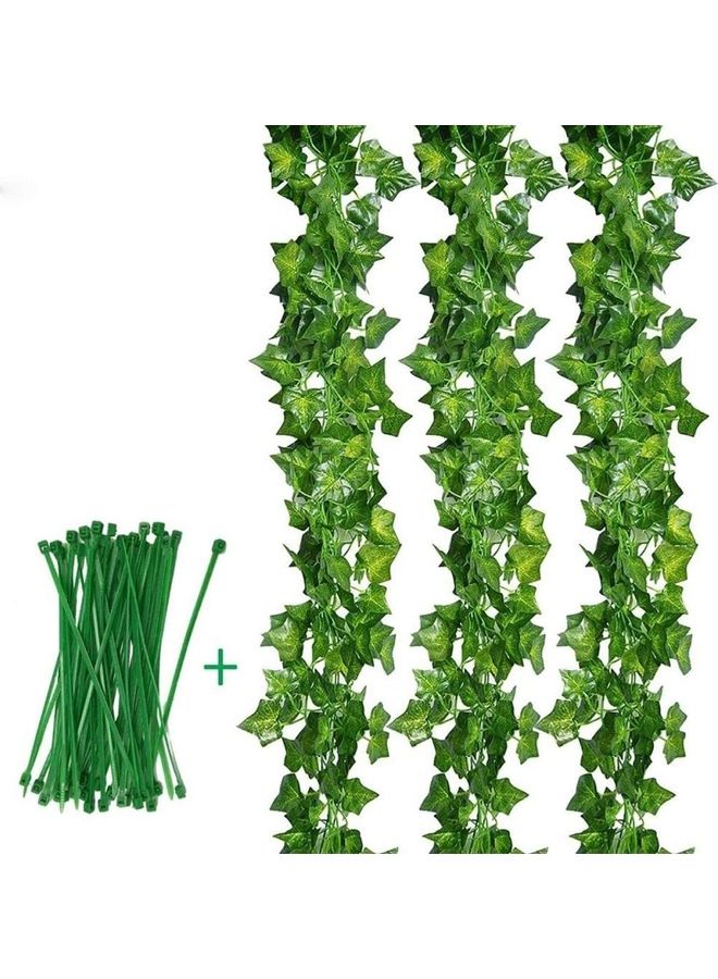 12-Piece Artificial Hanging Ivy Leaves multicolour 230cm