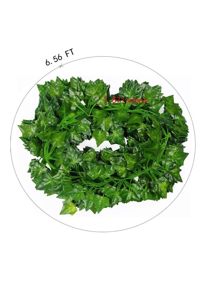 12-Piece Artificial Hanging Ivy Leaves multicolour 230cm