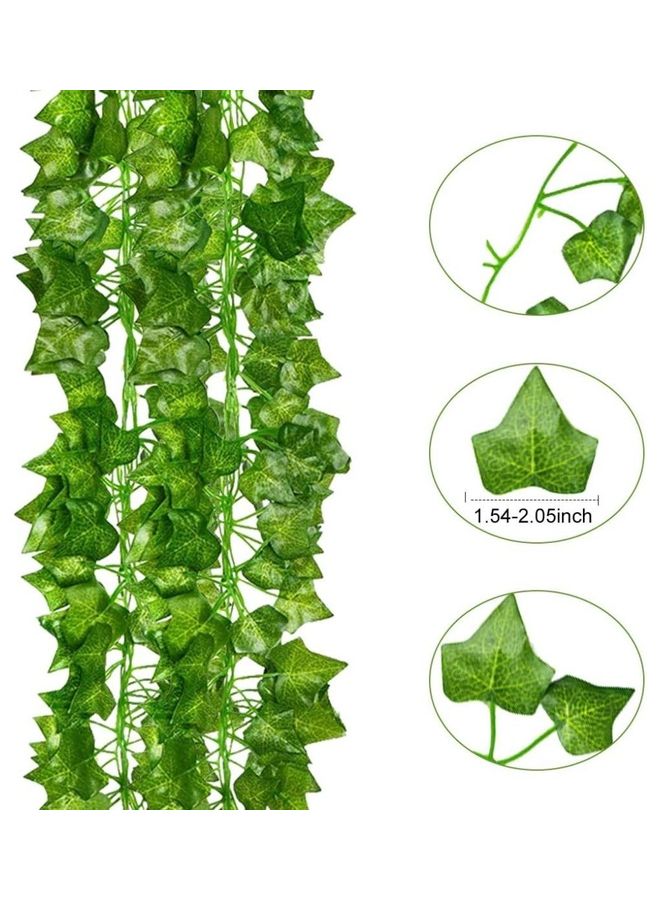 12-Piece Artificial Hanging Ivy Leaves multicolour 230cm