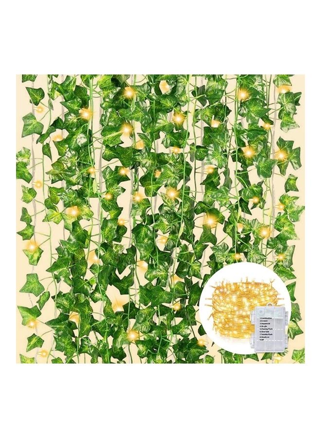 12-Piece Artificial Hanging Ivy Leaves multicolour 230cm