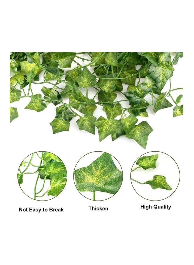 12-Piece Artificial Hanging Ivy Leaves multicolour 230cm