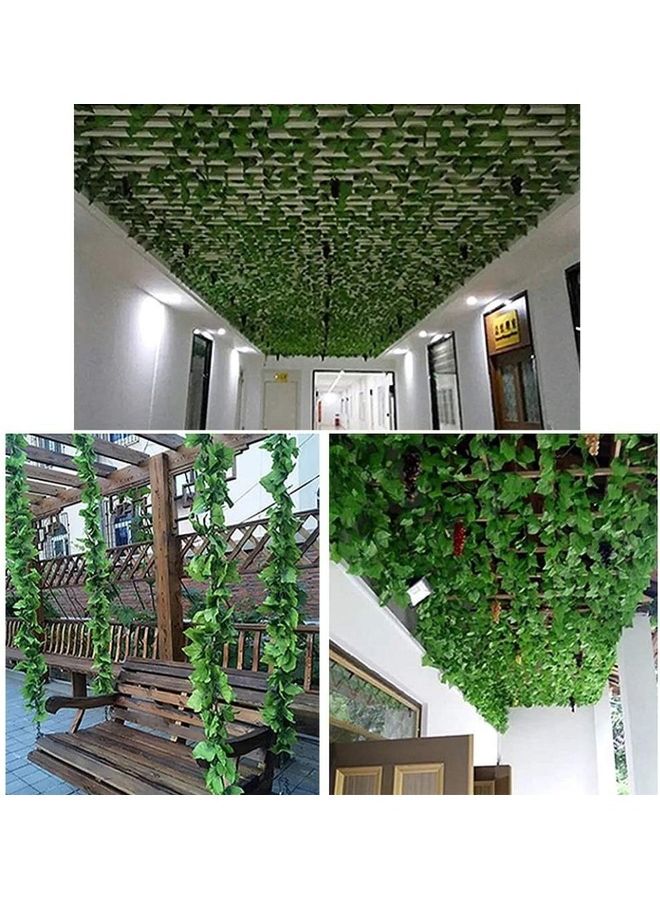 12-Piece Artificial Hanging Ivy Leaves multicolour 230cm