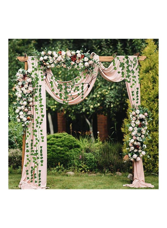 86 Feet Artificial Ivy Leaf Plants Vine Hanging Garland Fake Foliage Flowers Wall Décor Green