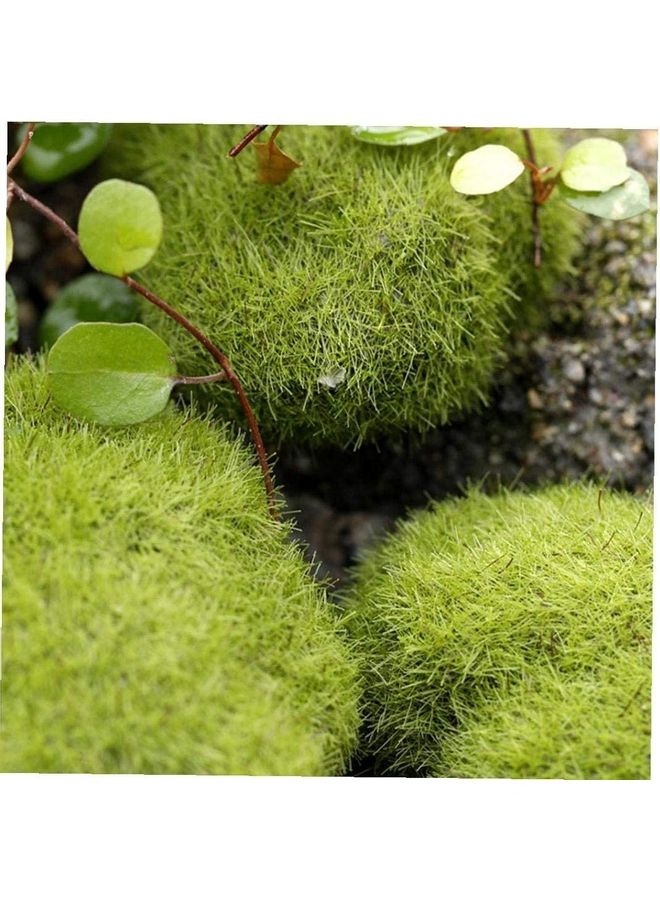 Pack Of Artificial Moss Stones Green