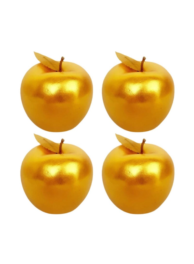 4 Pcs Simulated Wedding Decor Fruit Simulation Apples Foam Apples Artificial Apples Kitchen Decoration Apples Models Red Apples Decorative Model Fake Apple