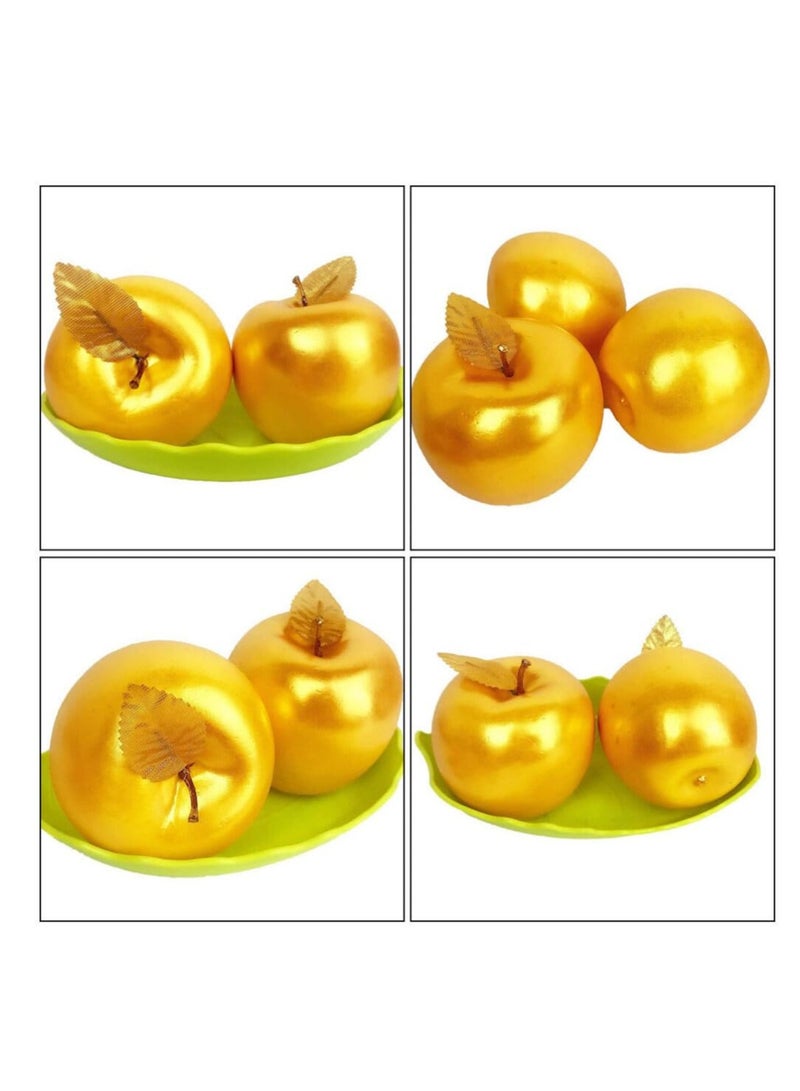 4 Pcs Simulated Wedding Decor Fruit Simulation Apples Foam Apples Artificial Apples Kitchen Decoration Apples Models Red Apples Decorative Model Fake Apple