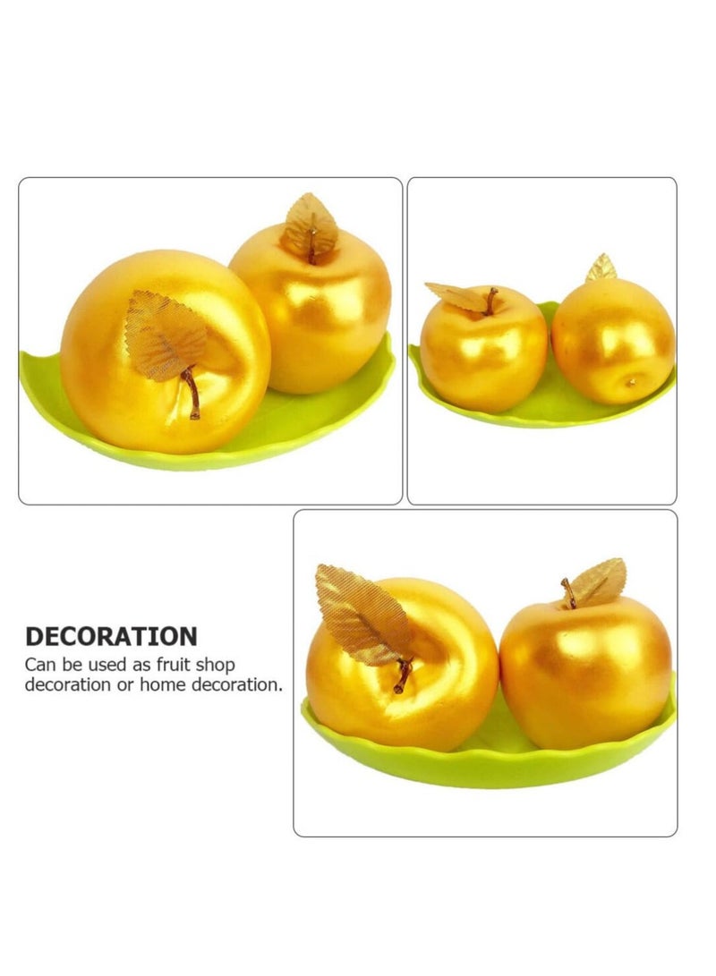 4 Pcs Simulated Wedding Decor Fruit Simulation Apples Foam Apples Artificial Apples Kitchen Decoration Apples Models Red Apples Decorative Model Fake Apple