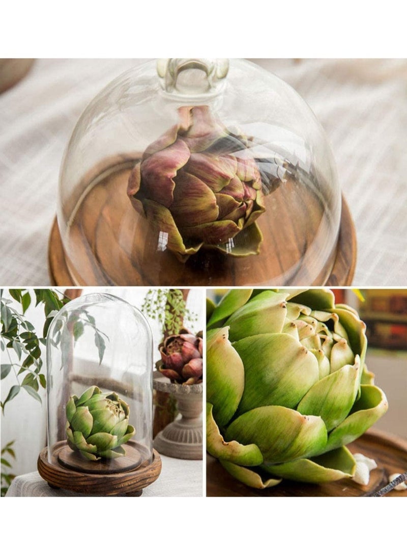 3 Pcs Artificial Artichoke Plastic Artichoke Fake Fruit Vegetables Wedding Party