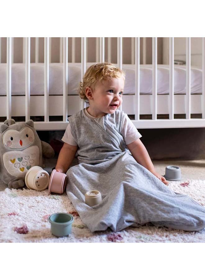 Baby Sleep Bag, The Original Grobag, Hip-Healthy Design, Soft Cotton-Rich Fabric, 6-18M, 1.0 Tog, Ollie The Owl Gro Friend