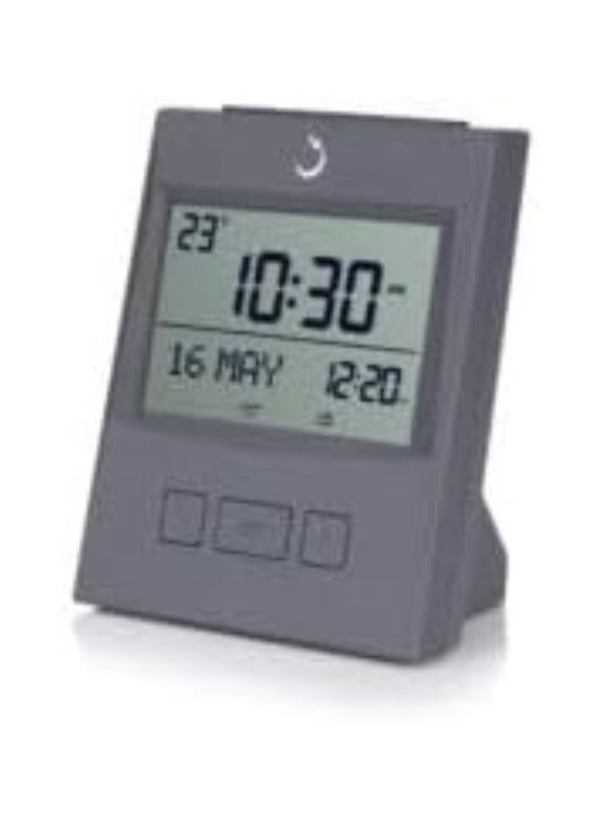 ALFAJR Digital Azan Table Clock-Ramadan Clock-Islamic Azan Clock CS-13| Alarm Table Clock with Worldwide Prayer times and Multiple Azan Sounds By Lukadah