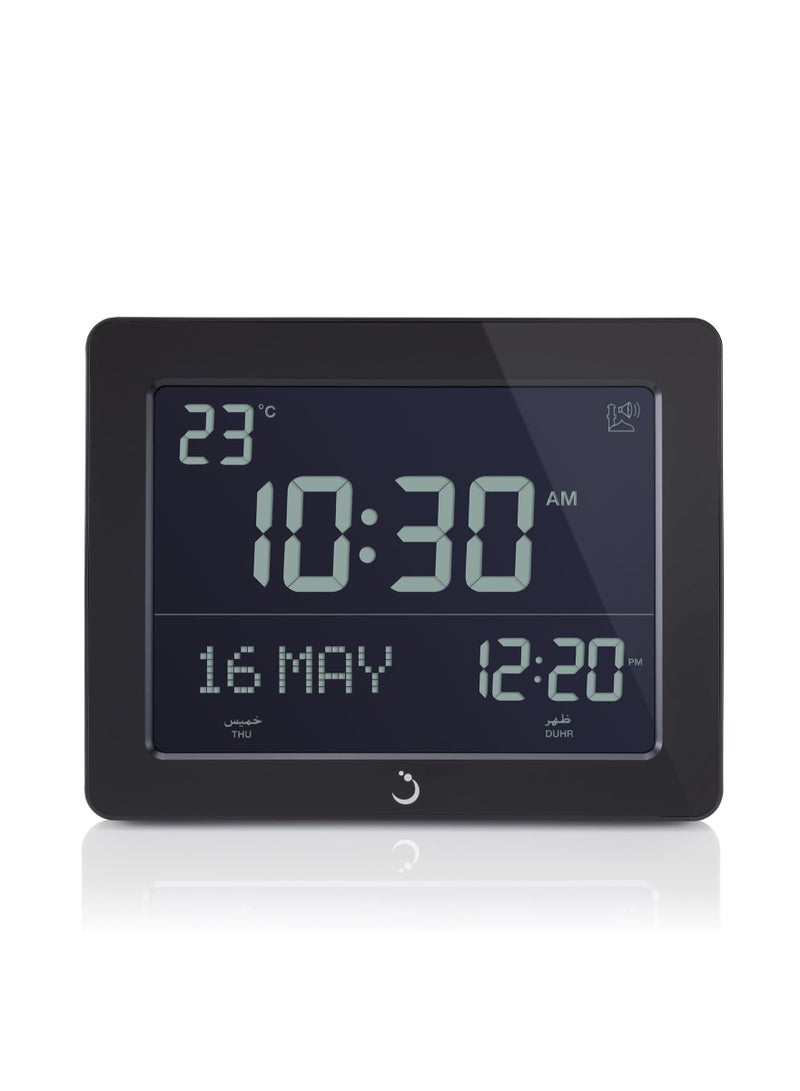 Alfajr Azan table and wall clock Black
