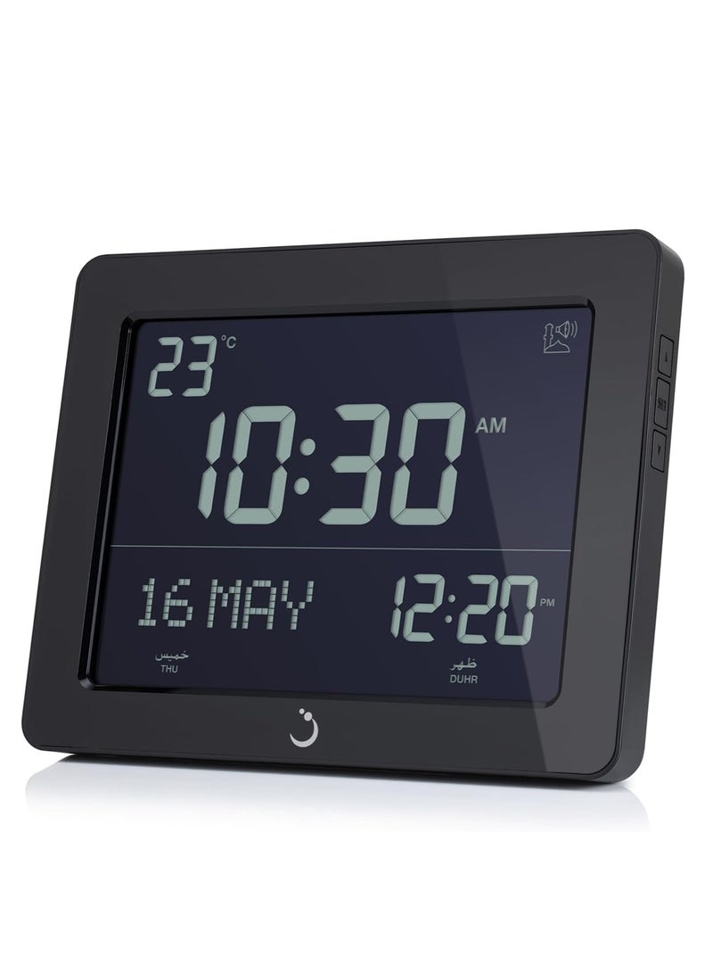 Alfajr Azan table and wall clock Black