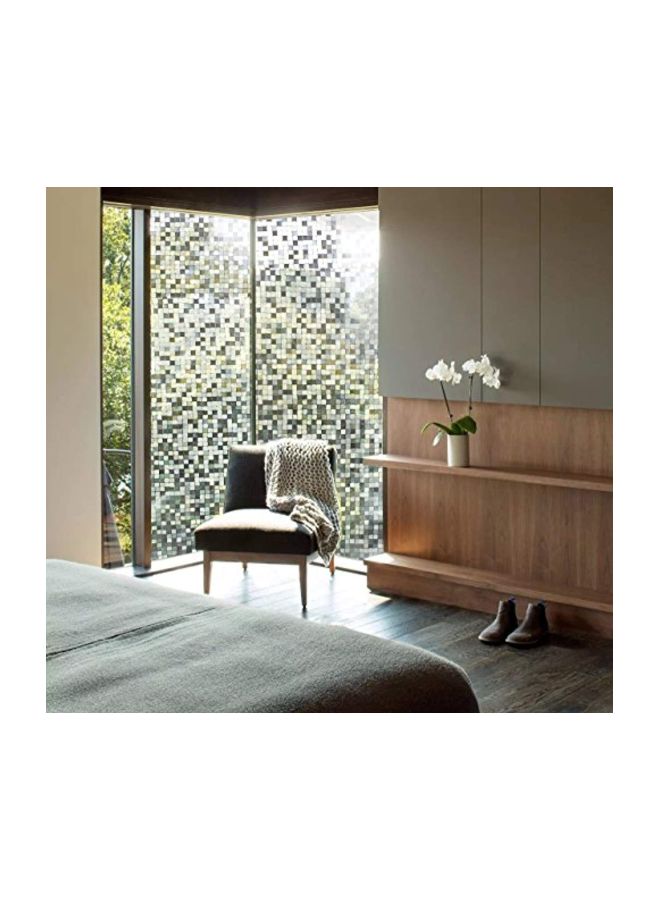 3D Decorative Window Film Green/White/Pink 35.4x78.7inch