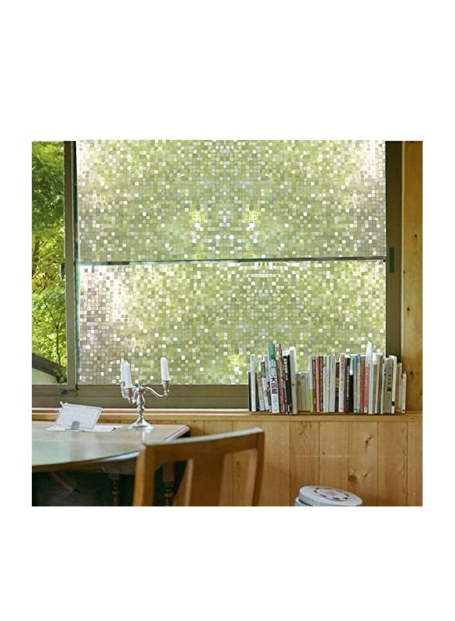 3D Decorative Window Film Green/White/Pink 35.4x78.7inch