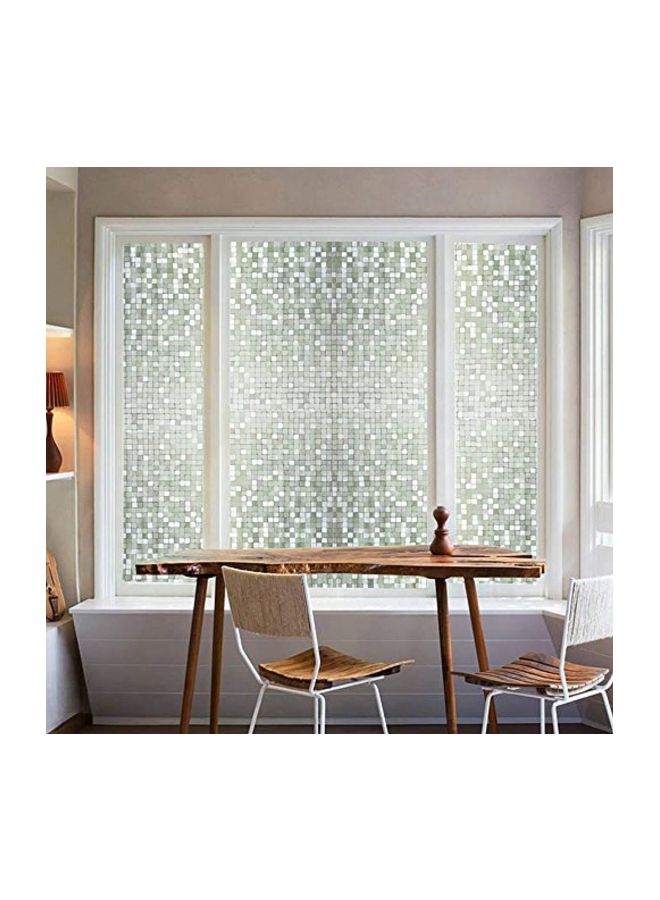 3D Decorative Window Film Green/White/Pink 35.4x78.7inch
