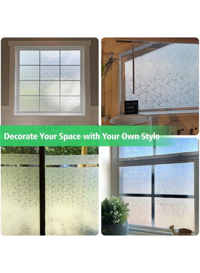 Window Privacy Film Frosted Glass Window Clings Heat Blocking Window Tinting Film For Home Decorative Bathroom Frosting Tint Sticker Static Cling Door Window Cover (Pure17.5 X 78.7 In)