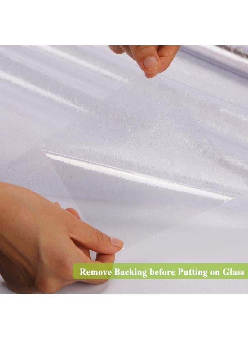 Window Film Decorative Privacy No Glue Glass Sticker For Door Home House Ofiice Heat Control Anti UV 90 x 200 cm