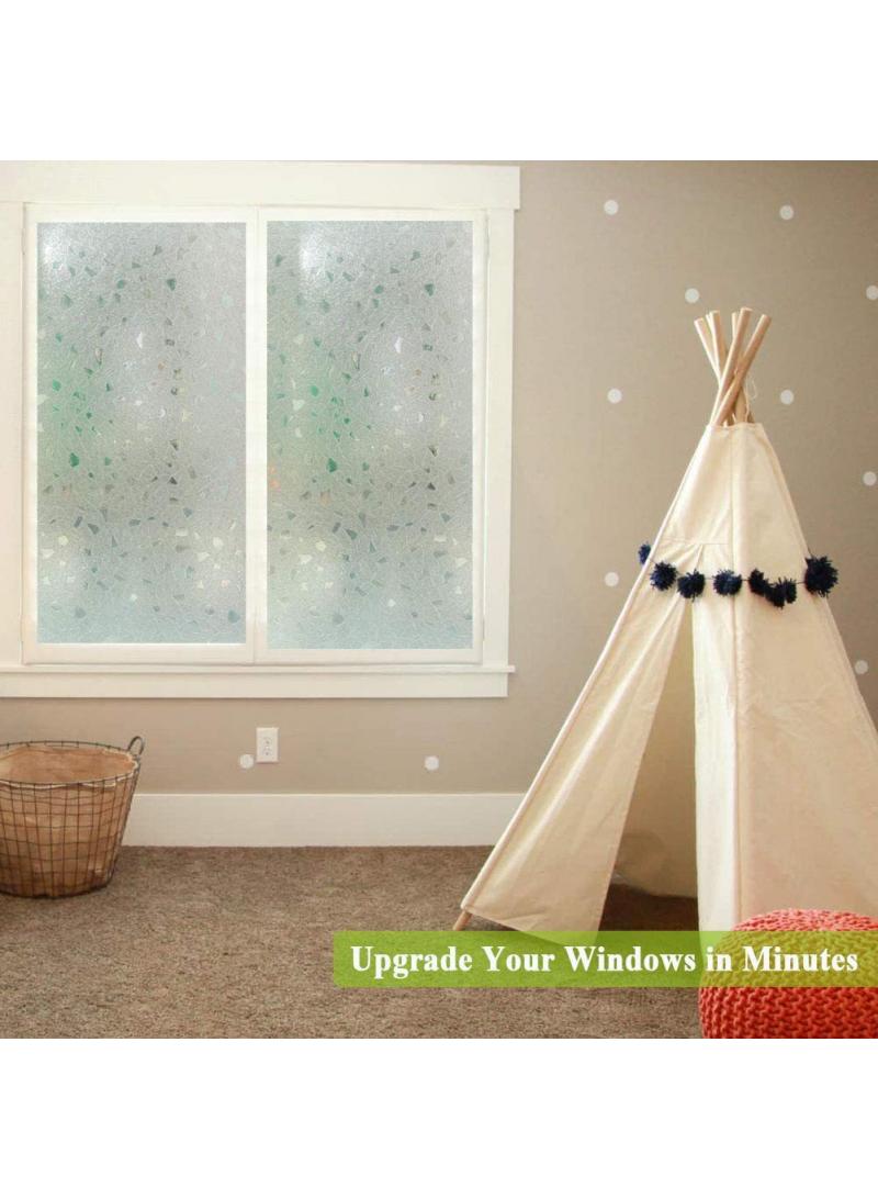 Window Film Decorative Privacy No Glue Glass Sticker For Door Home House Ofiice Heat Control Anti UV 90 x 200 cm