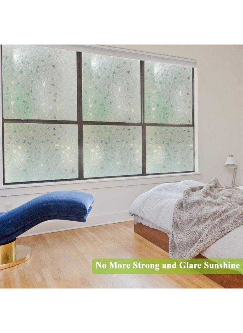 Window Film Decorative Privacy No Glue Glass Sticker For Door Home House Ofiice Heat Control Anti UV 90 x 200 cm