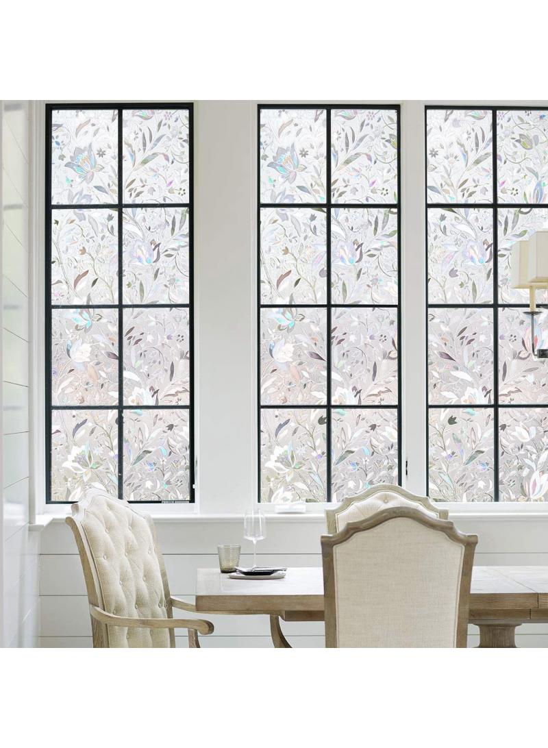 Window Film Decorative Privacy No Glue Glass Sticker For Door Home House Ofiice Heat Control Anti UV 120 x 200 cm