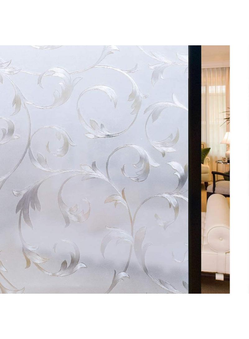 Window Film Decorative Privacy No Glue Glass Sticker For Door Home House Ofiice Heat Control Anti UV 90 x 200 cm