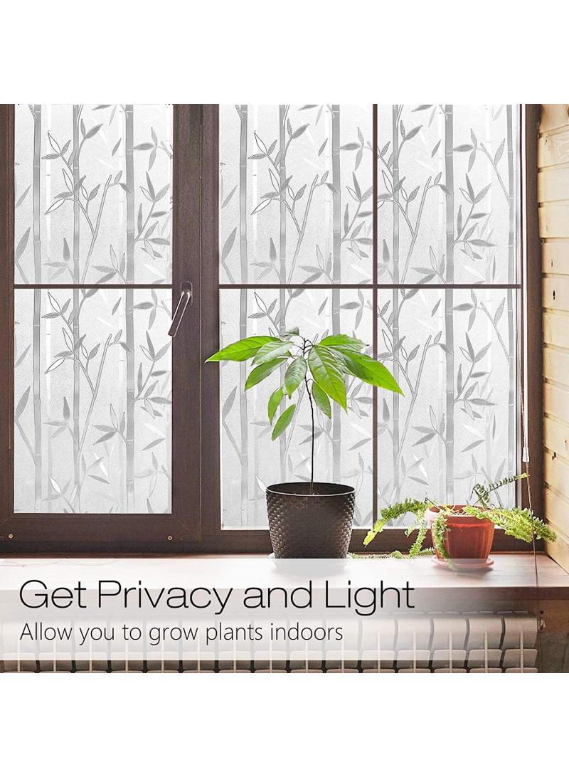 Window Film Decorative Privacy No Glue Glass Sticker For Door Home House Ofiice Heat Control Anti UV 120 x 200 cm