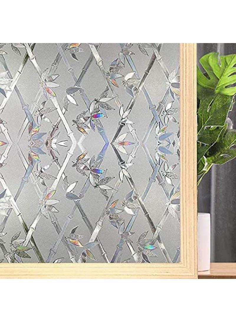 Window Film Decorative Privacy No Glue Glass Sticker For Door Home House Ofiice Heat Control Anti UV 120 x 200 cm