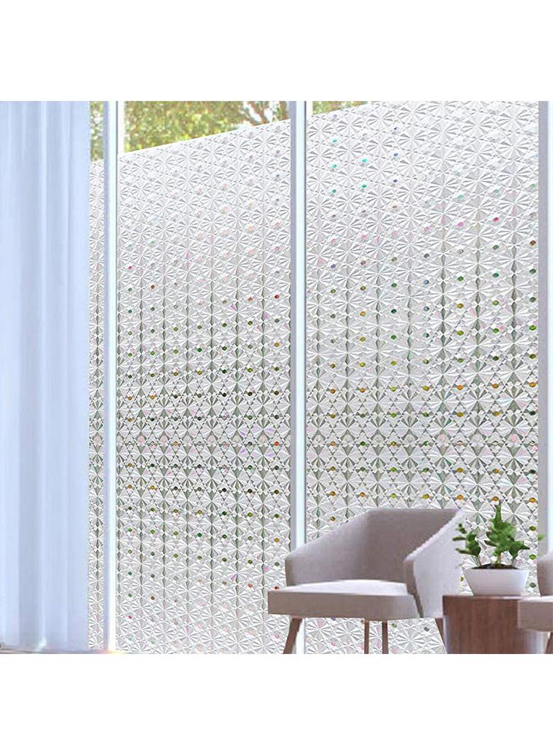 Window Film Decorative Privacy No Glue Glass Sticker For Door Home House Ofiice Heat Control Anti UV 90 x 200 cm