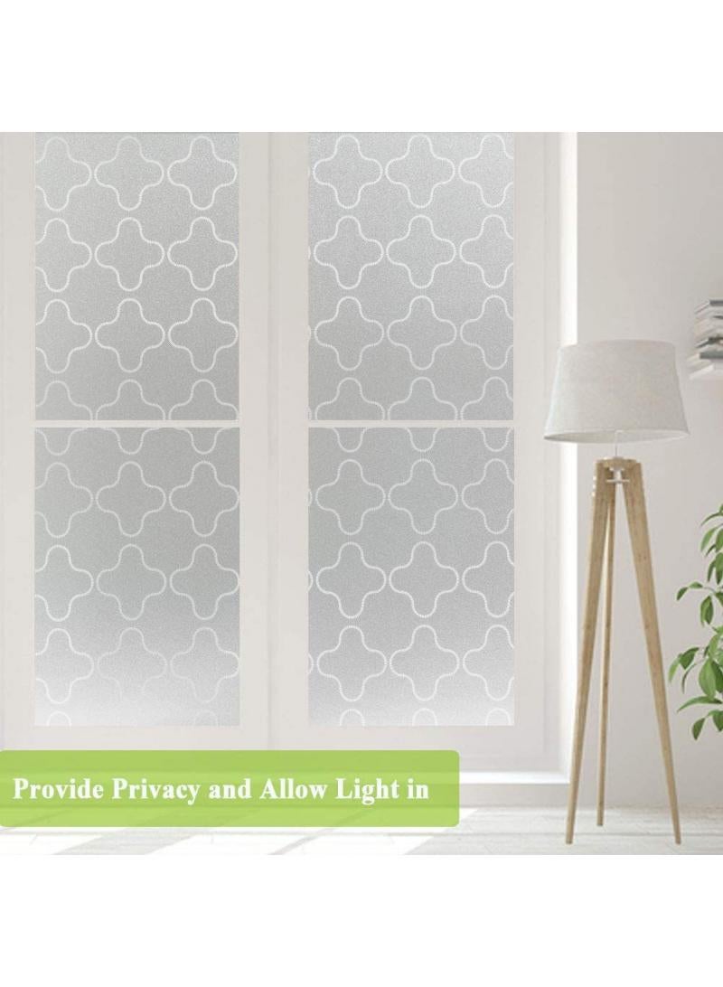 Window Film Decorative Privacy No Glue Glass Sticker For Door Home House Ofiice Heat Control Anti UV 90 x 200 cm