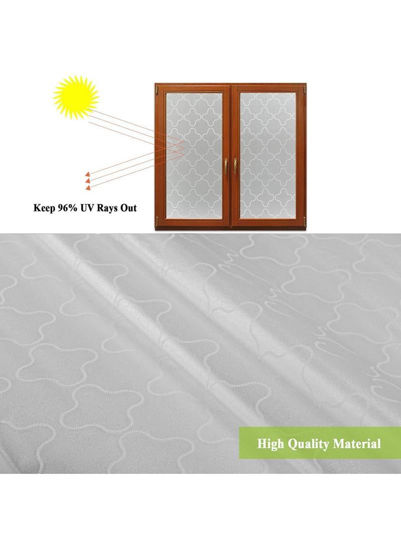 Window Film Decorative Privacy No Glue Glass Sticker For Door Home House Ofiice Heat Control Anti UV 90 x 200 cm