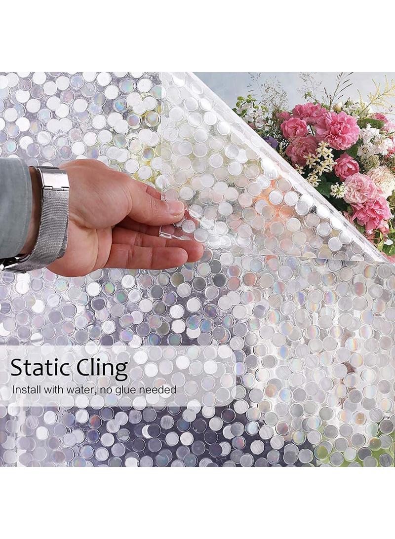 Window Film Decorative Privacy No Glue Glass Sticker For Door Home House Ofiice Heat Control Anti UV 60 x 200 cm