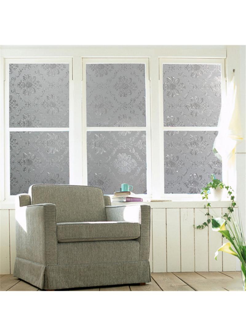 Window Film Decorative Privacy No Glue Glass Sticker For Door Home House Ofiice Heat Control Anti UV 45 x 200 cm