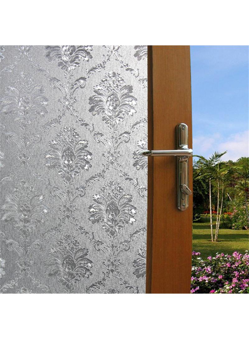 Window Film Decorative Privacy No Glue Glass Sticker For Door Home House Ofiice Heat Control Anti UV 45 x 200 cm