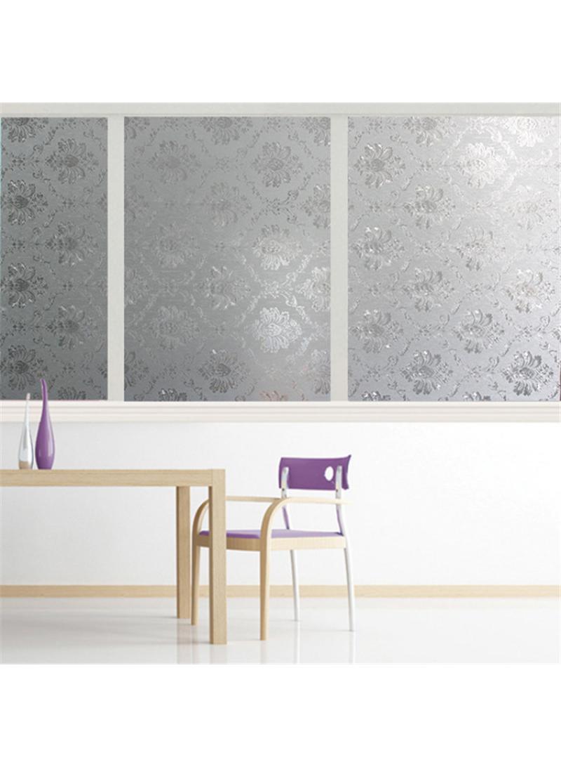 Window Film Decorative Privacy No Glue Glass Sticker For Door Home House Ofiice Heat Control Anti UV 45 x 200 cm