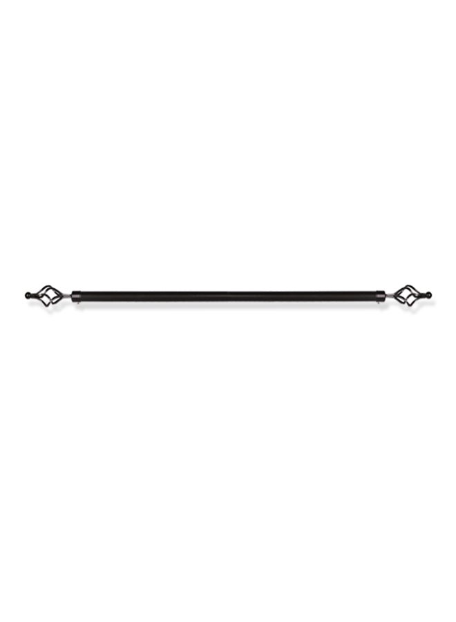 Double Bar Curtain Rod Black 300centimeter