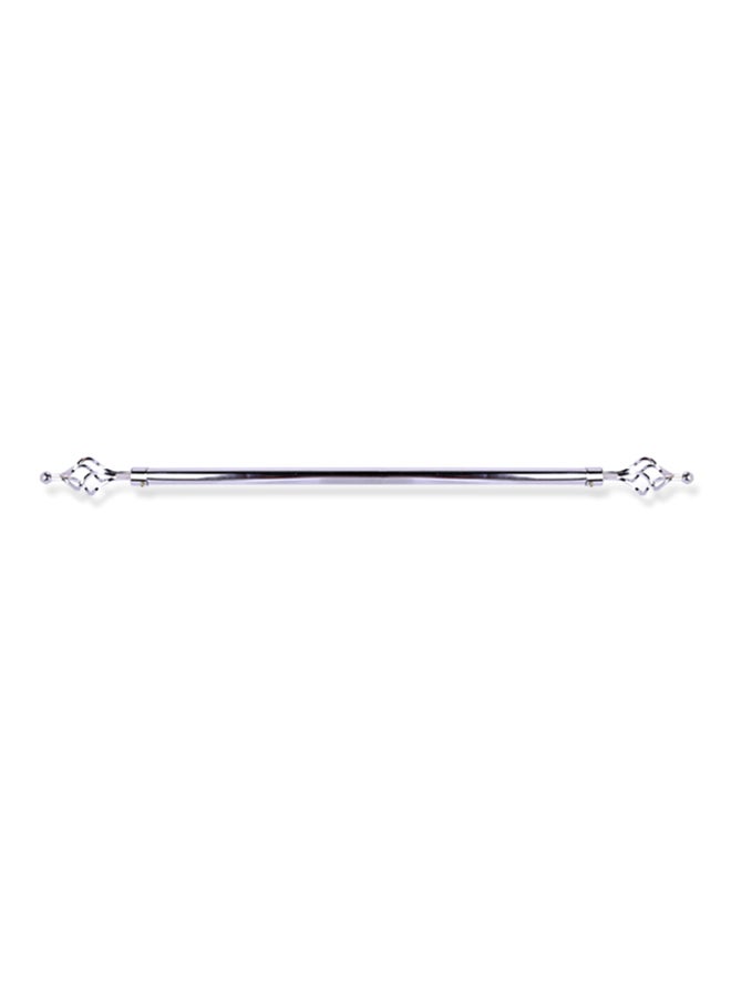 Single Bar Curtain Rod Silver 200centimeter