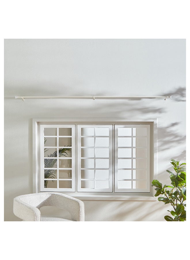Small Acrylic Square Double Curtain Rod 320 x 1.6 cm