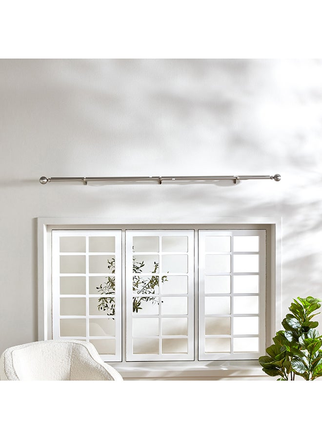 Ball Double Curtain Rod and Finial 210 cm