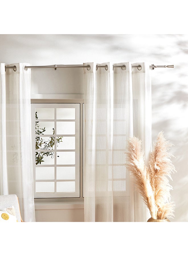 Crown Extendable Curtain Rod and Finial 210 cm