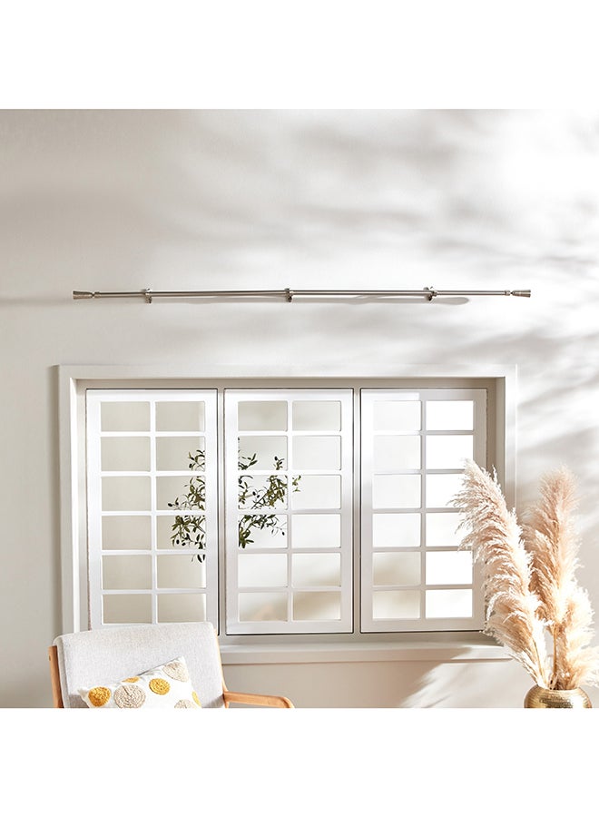 Crown Extendable Curtain Rod and Finial 210 cm
