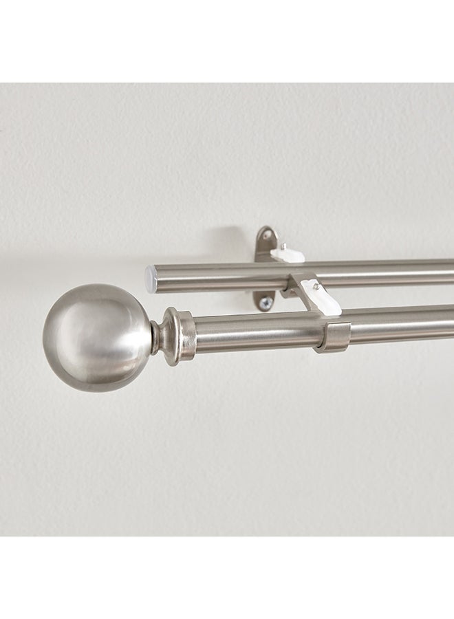 Ball Double Curtain Rod and Finial 457 cm