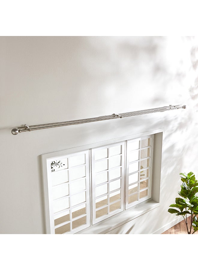 Ball Double Curtain Rod and Finial 457 cm