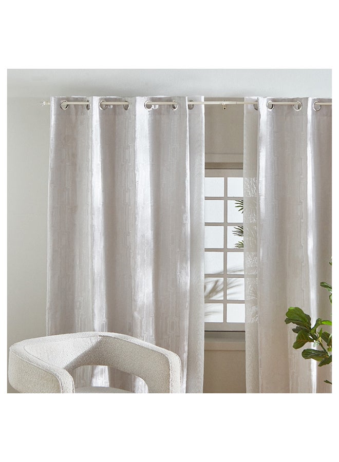 Small Acrylic Square Double Curtain Rod 121 x 1.6 cm