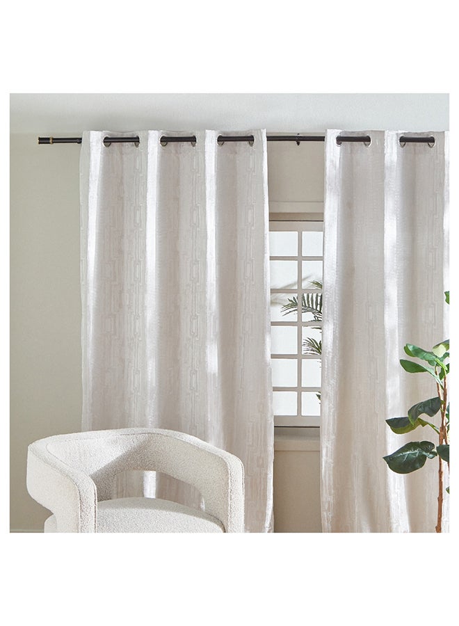 Zoe Powder Coated Extendable Single Curtain Rod 320 x 2.5 cm